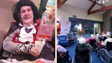 Autumn festivities celebrated at Tameside care home with Bonfire Night and Halloween